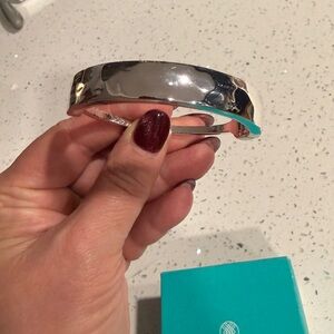 Town & Reese Konos Hinged‎ Cuff, Silver Color